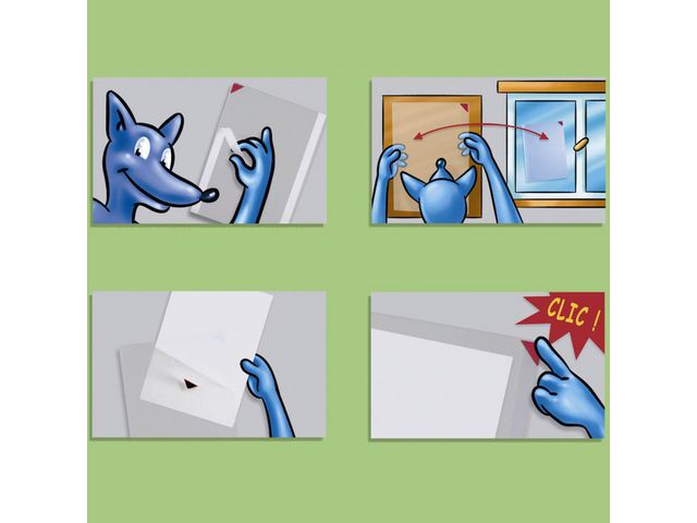 Plastfodral DJOIS självhäft A4 5/fp